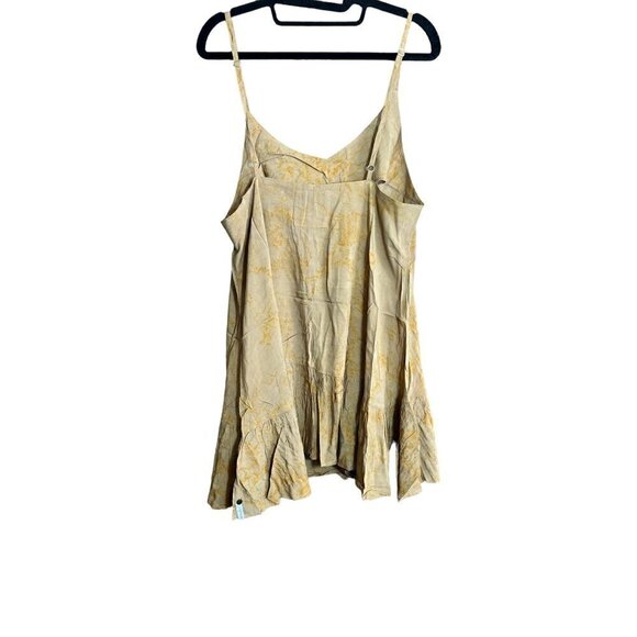 Women's One Teaspoon Small Old World Tan Short Dress, Spaghetti Straps - Picture 1 of 8